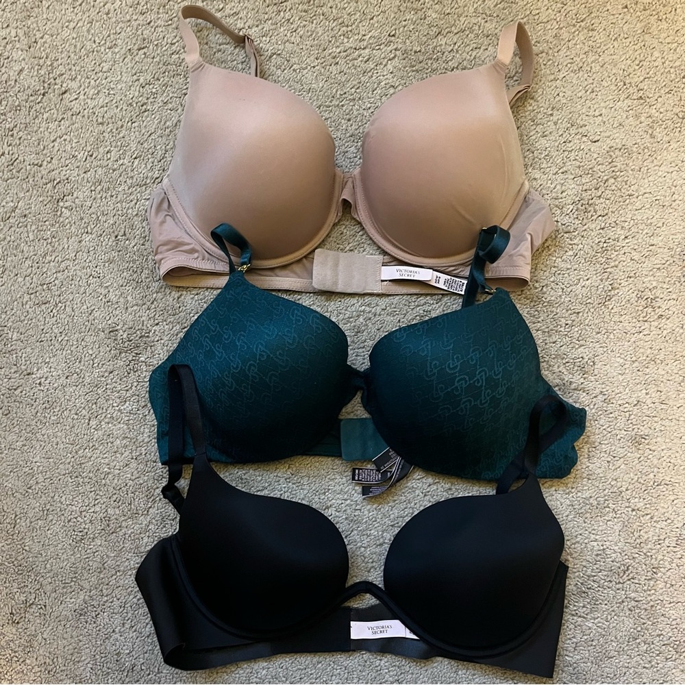 3 Victorias Secret Bras 38C